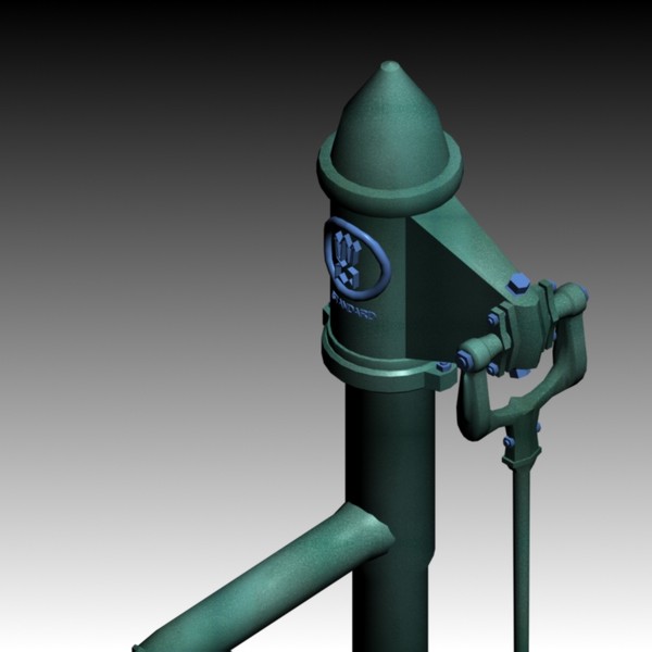 3d max pump garden vintage - Garden Pump Vintage by Pavol Lobb
